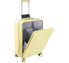 Amazon | [売店] 前開き スーツケース USBポート付き キャリー